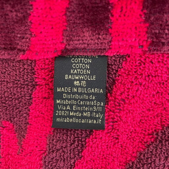 Roberto Cavalier Unisex Zebra Shawl Bathrobe Red Size XXL - Picture 12 of 15